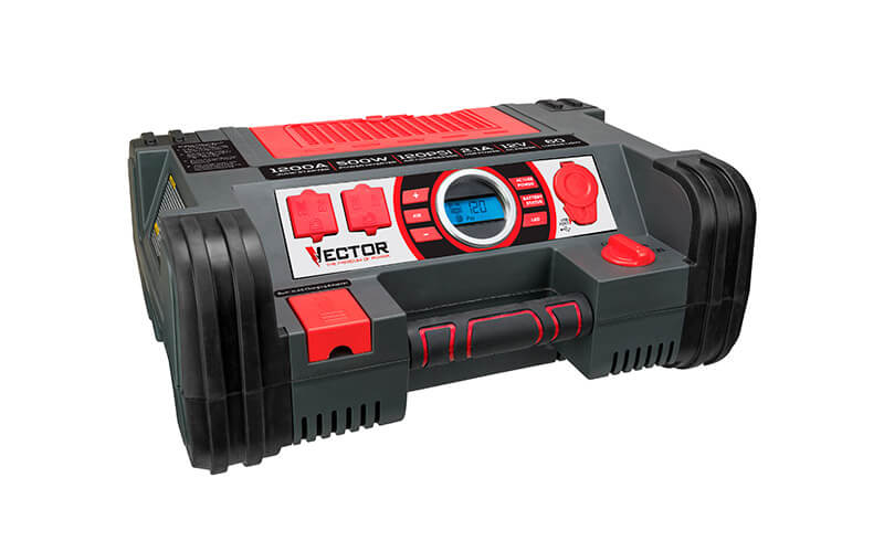 img1-VECTOR-PPRH5DV-1200-Peak-Amp-Jump-Starter-Dual-Power-Inverter-120-PSI-Air-Compressor-Two-USB-Charging-Ports-Rechargeable