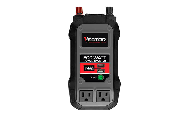 img2-VECTOR-PI500V-500-Watt-Power-Inverter-Dual-Power-Inverter-Two-USB-Charging-Ports