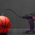 CLI120FV in use inflating basketball